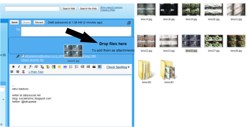 Drop files