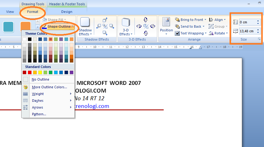 Cara Membuat Kop Surat Di Microsoft Word 2007 Lengkap