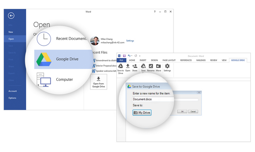 google drive desktop ini