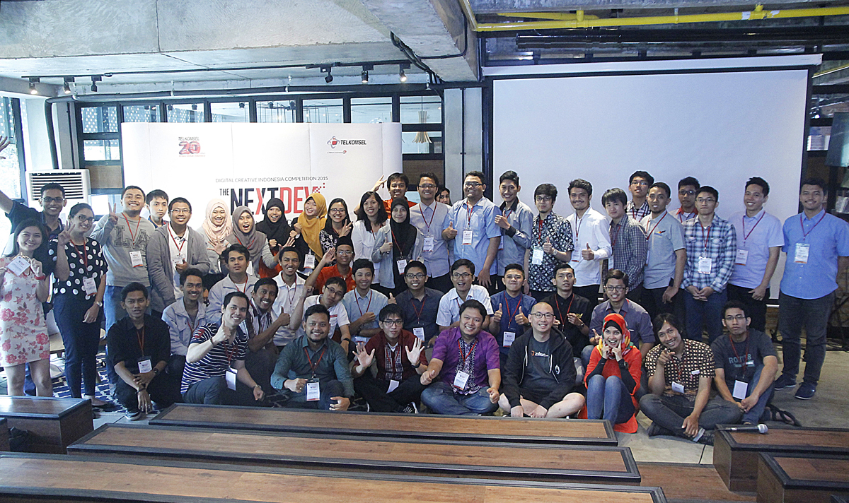 Dua puluh finalis yang berhasil maju ke tahap BootCamp ajang The NextDev / DailySocial