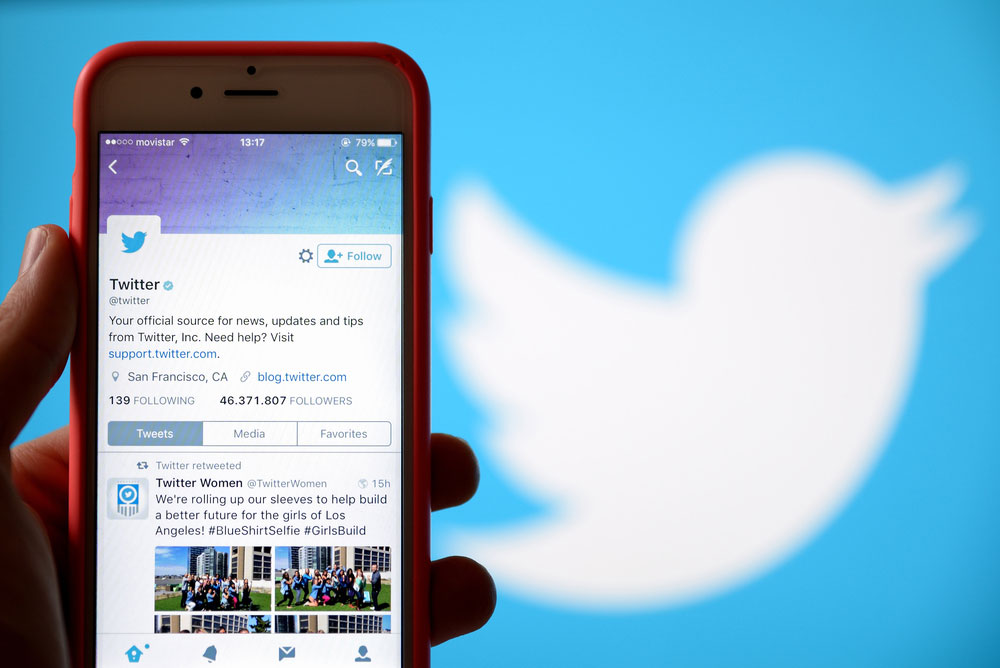 Tampilan aplikasi Twitter di iPhone / Shutterstock