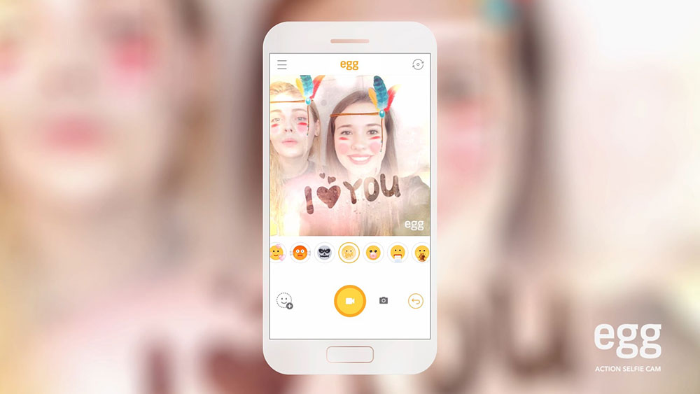 LINE Luncurkan Egg Aplikasi Selfie Gratis dengan Efek 3D 