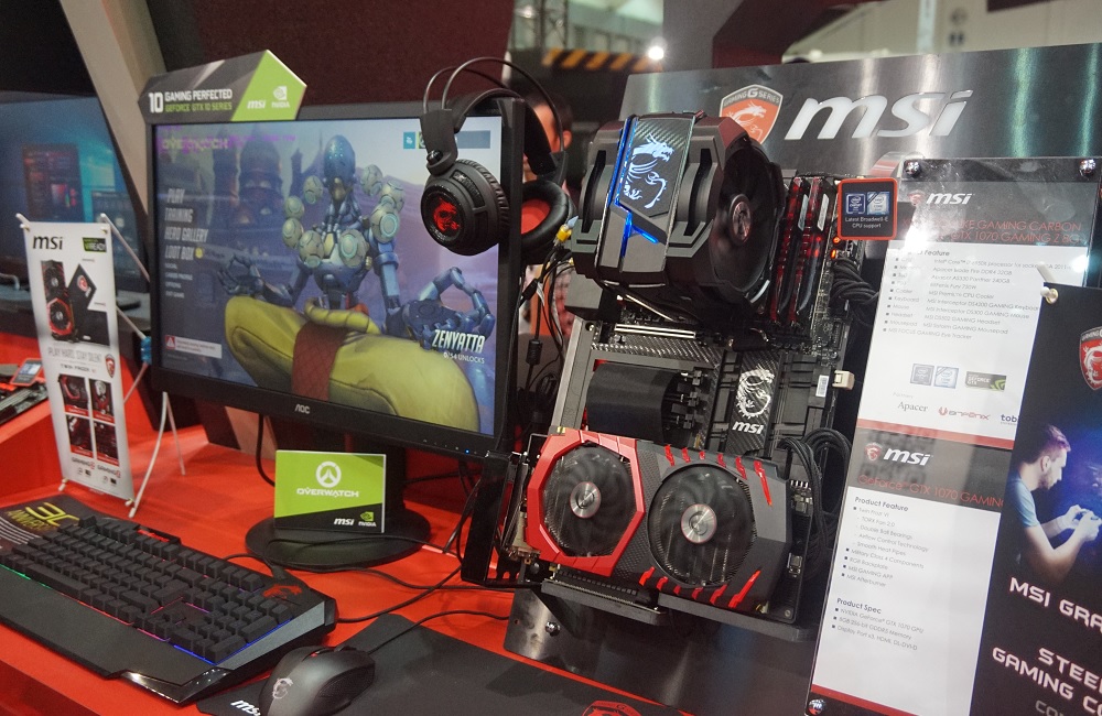 Game Overwatch berjalan di hardware-hardware canggih MSI.