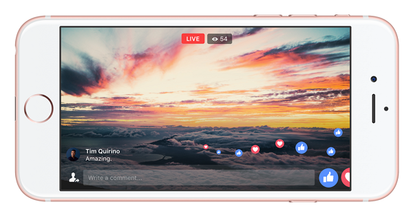 Facebook Live kini mendukung mode full screen potret dan lansekap