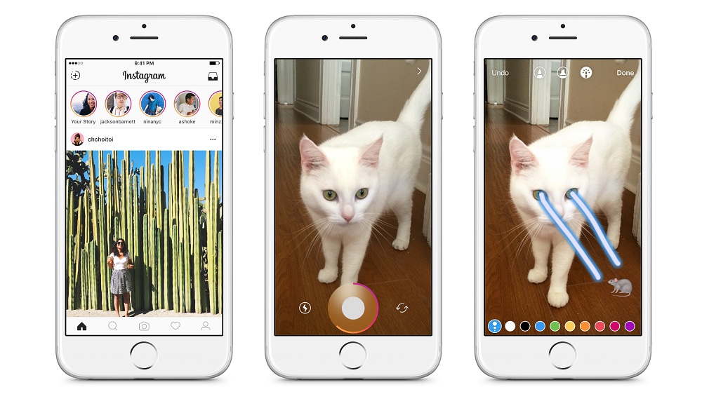 Interface Instagram Stories di Smartphone for SEO