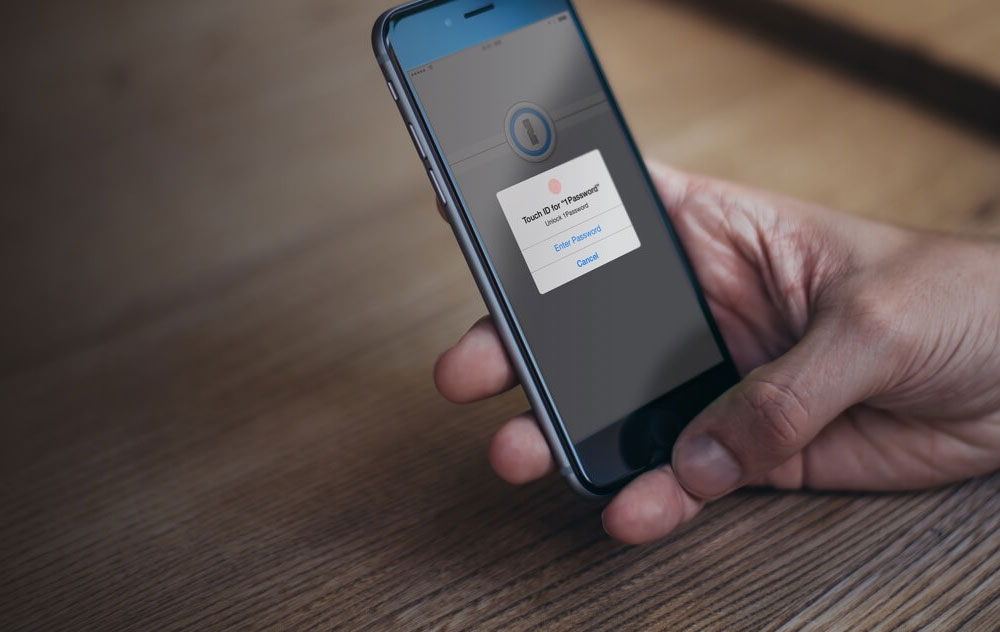 Tampilan 1Password di iPhone dengan dukungan fitur TouchID / AgileBits for SEO