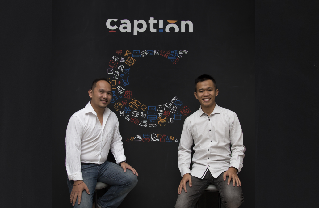 Dua co-founder Caption, Larry Chua dan Budi Santoso / Caption