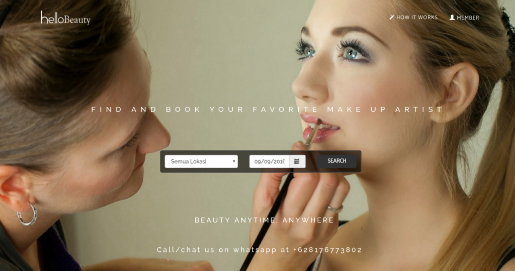 Tampilan situs HelloBeauty / HelloBeauty