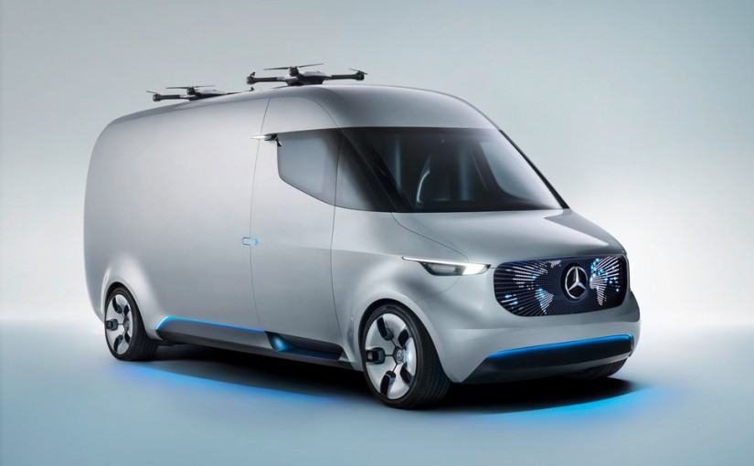 Berbekal Drone dan Ruang Kargo Otomatis, Mercedes-Benz Vision Van Adalah Mobil Pengiriman Masa Depan