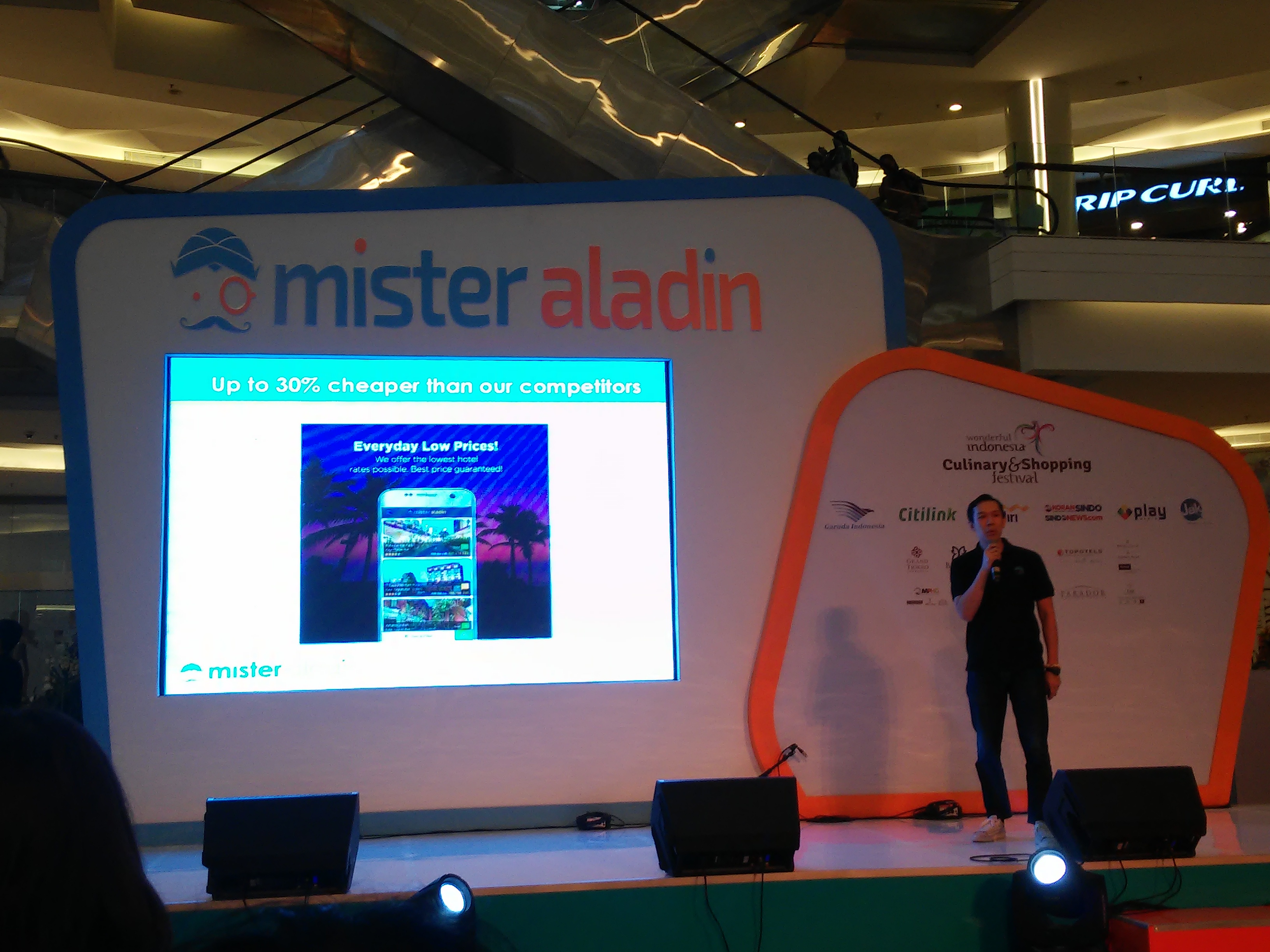 CEO Mister Aladin Teddy Pun dalam acara peluncuran aplikasi mobile Mister Aladin / DailySocial