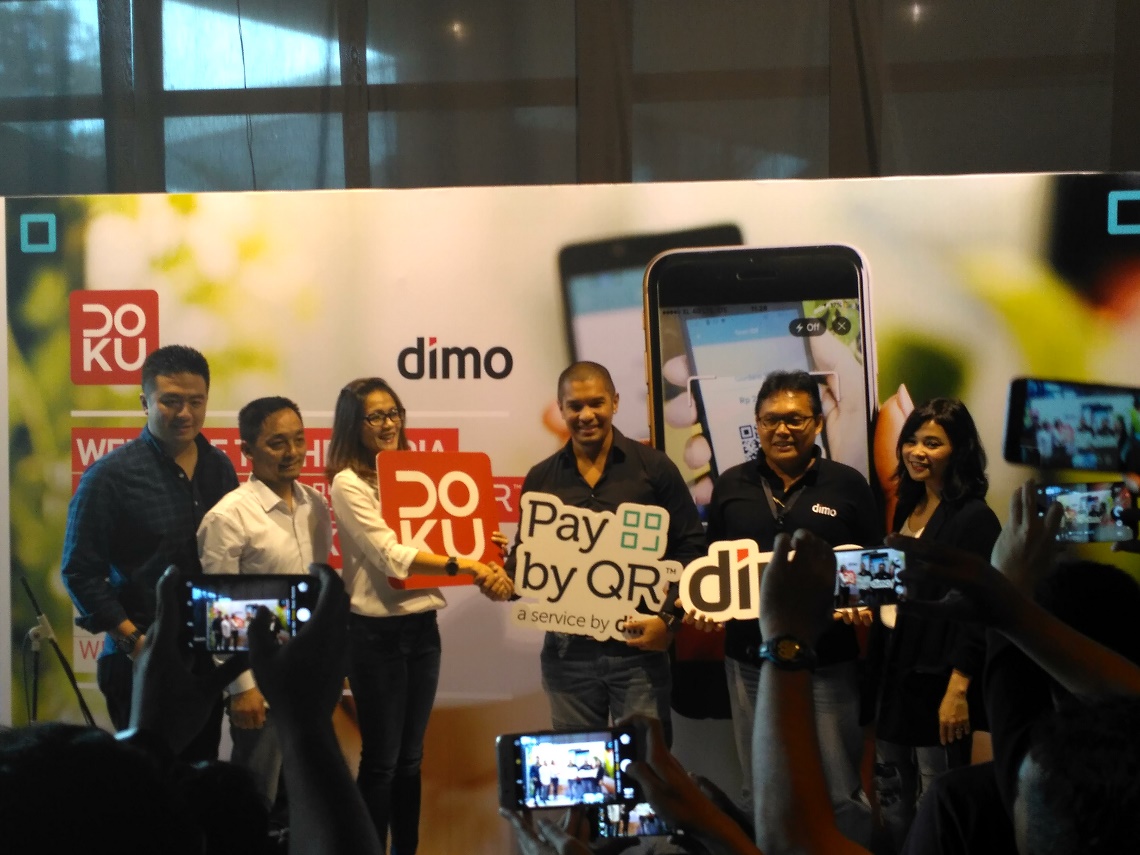 Jajaran manajemen Doku dan Dimo saat acara peresmian kerja sama Doku-Dimo di jakarta / DailySocial
