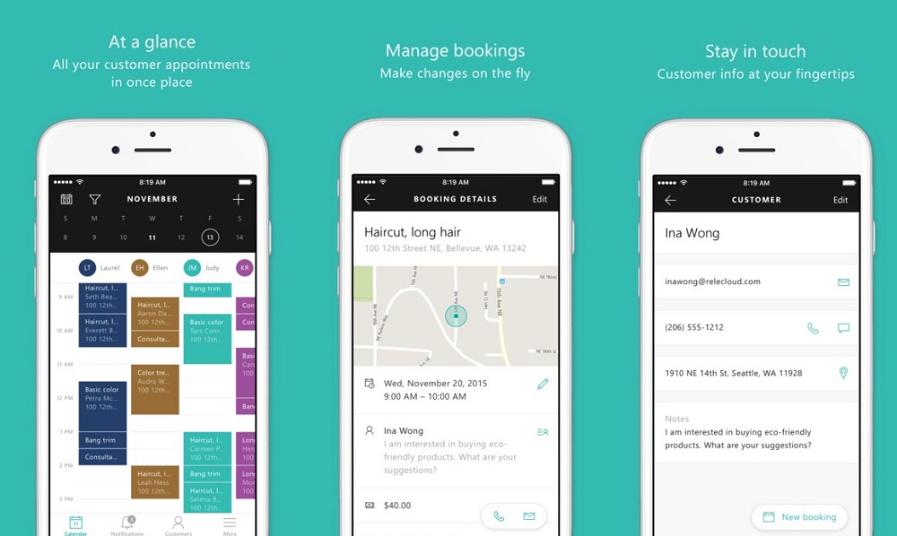 Microsoft Bookings Baru tersedia di iOS dan Web