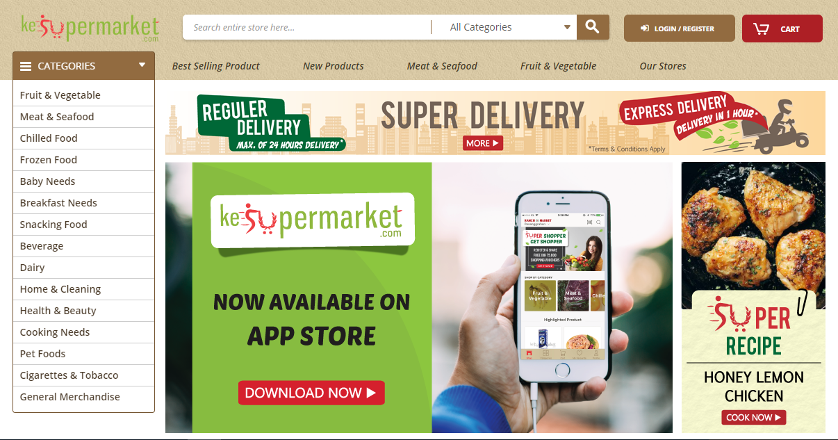 Layanan Grocery Online KeSupermarket  Mulai Beroperasi 
