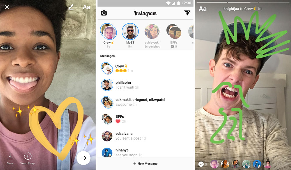 Berkat update baru ini, Instagram Direct jadi makin mirip Snapchat / Instagram