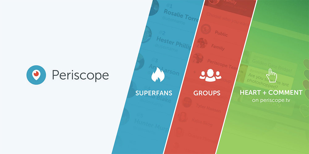 Periscope hadirkan 3 fitur baru: Superfan, Group dan login via web / Periscope for SEO