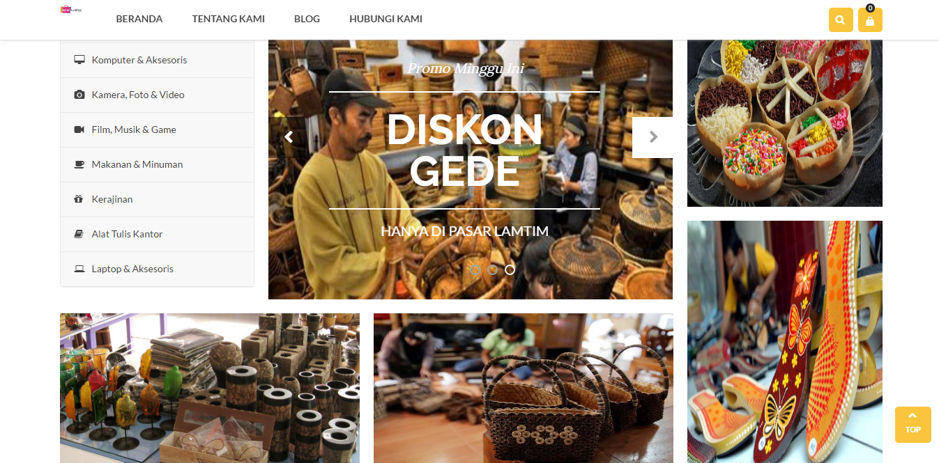 Platform online marketplace PasarLamtim dari Pemerintah Lampung Timur untuk UMKM
