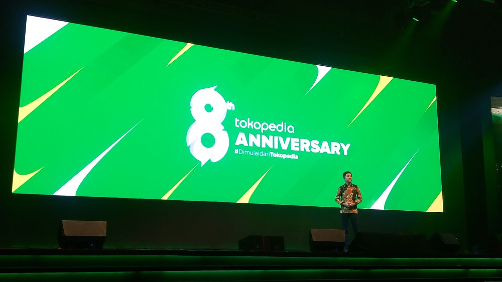 CEO Tokopedia William Tanuwijaya saat perayaan ulang tahun ke-8 / DailySocial