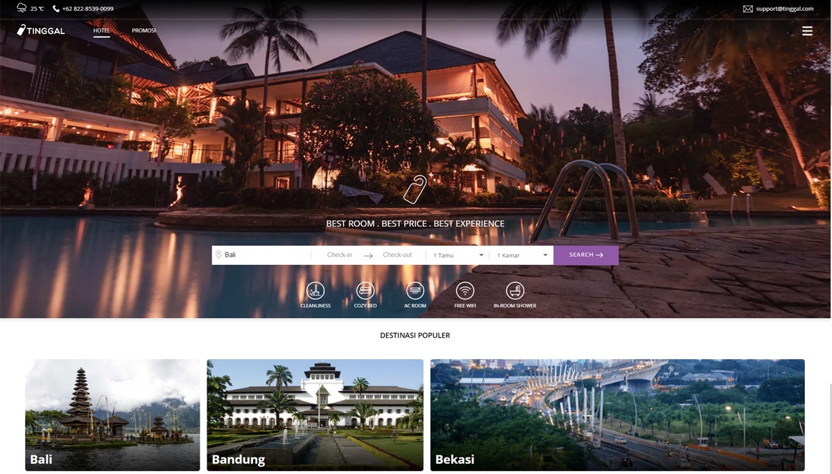 layanan pemesanan hotel budget Tinggal tak mampu bertahan / DailySocial