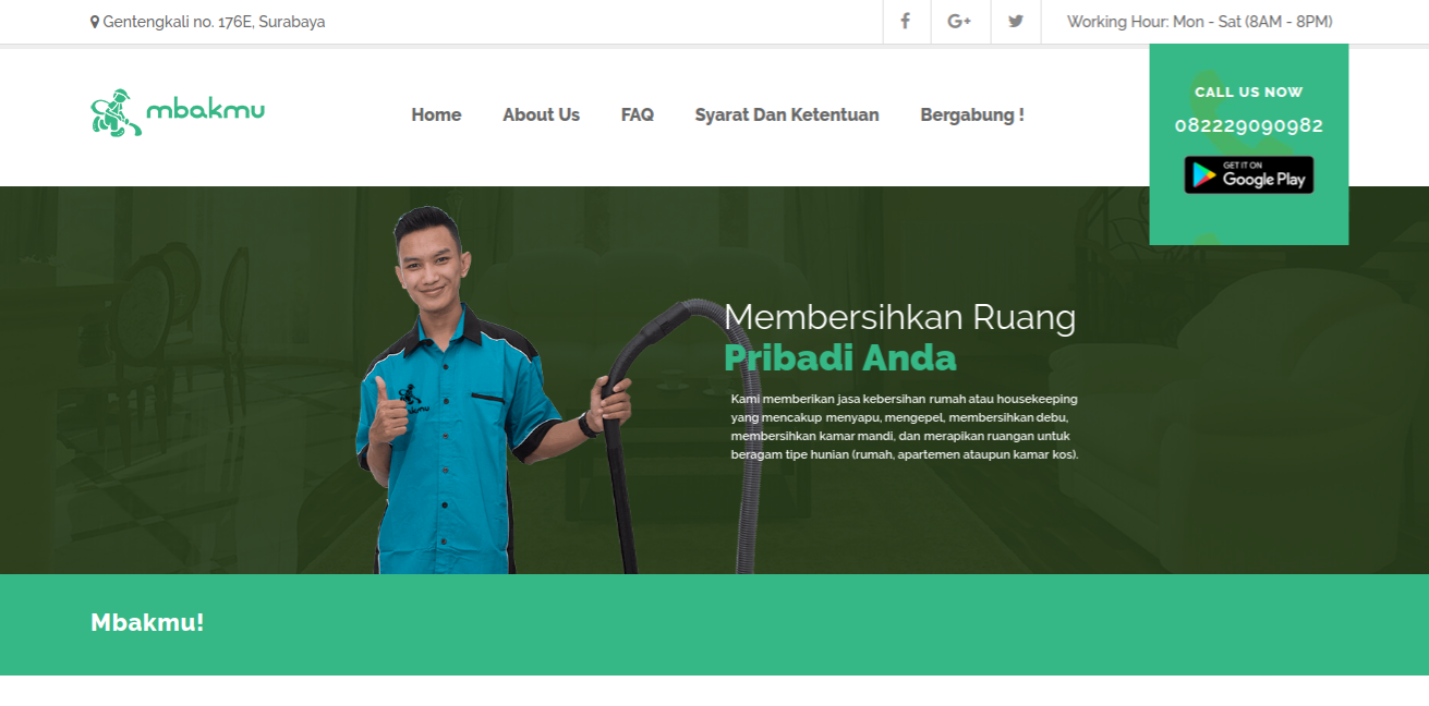 Mengenai Mbakmu dan Peluang Layanan Kebersihan On-Demand di Indonesia / Mbakmu