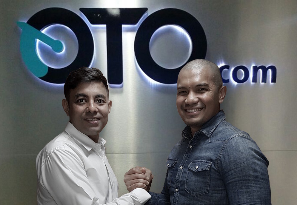 CEO dan Co-Founder GirnarSoft Amit Jain dan Brata Rafly sebagai CEO baru Oto.com