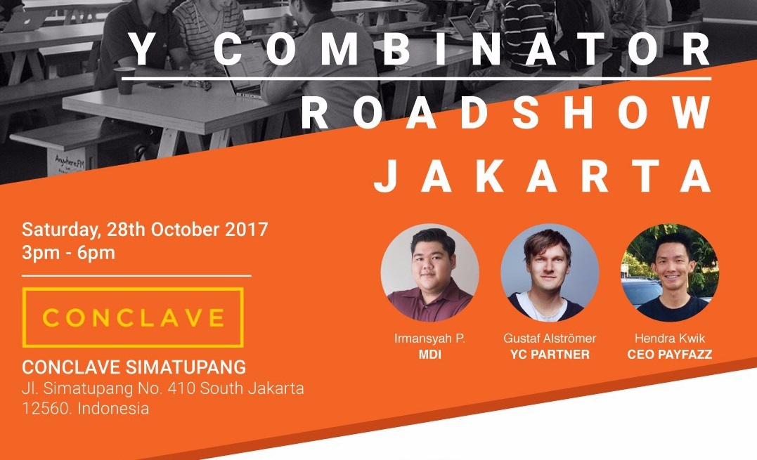 Y Combinator Roadshow Jakarta akan diadakan akhir November mendatang