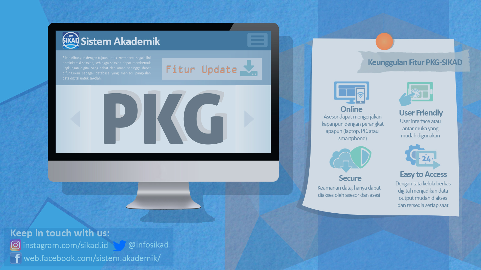 SIKAD hadirkan berbagai jenis fitur layanan untuk akomodasi kebutuhan sekolah / SIKAD