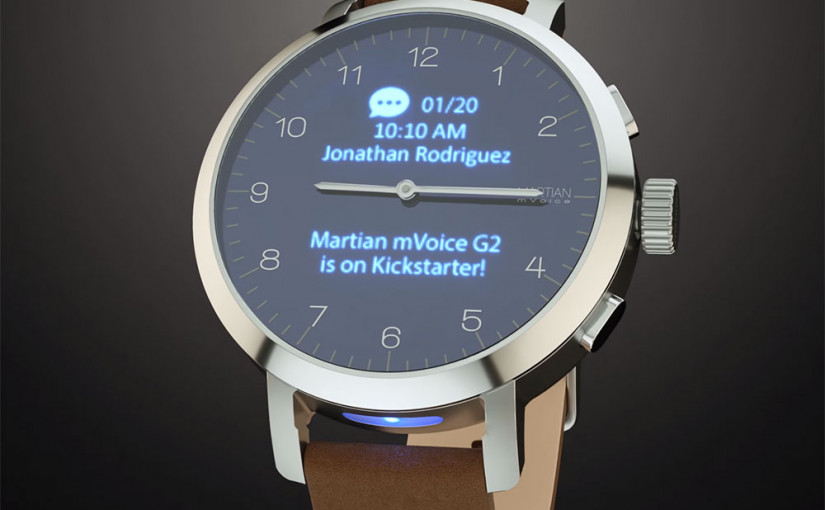 Unik, Smartwatch Martian mVoice G2 Mengemas Wajah Analog Sekaligus Digital