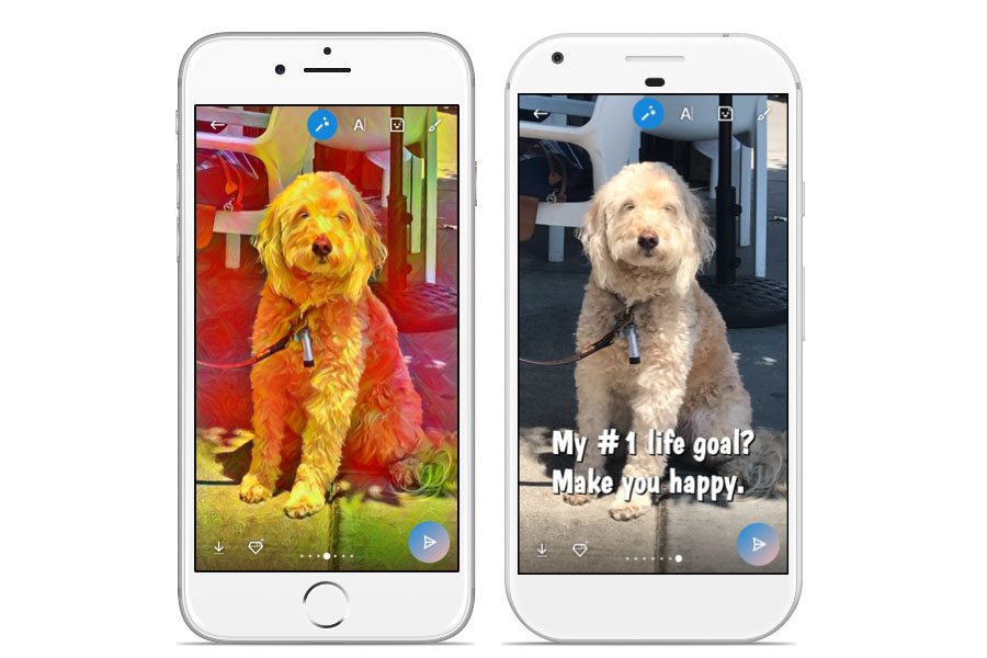 Tampilan fitur photo effect di versi terbaru Skype / Skype for SEO