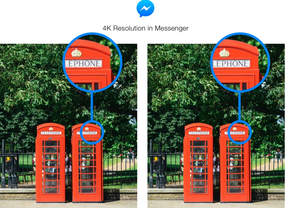 Ilustrasi Foto 4K yang Dikirim via Messenger for SEO