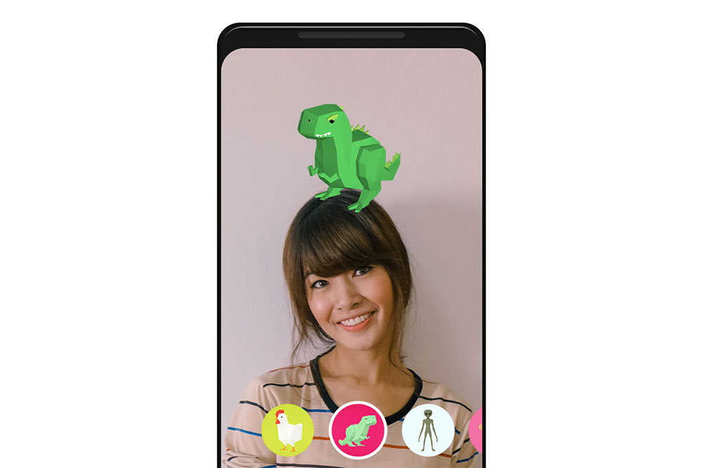 Pengguna Motion Stills bisa menambatkan beragam objek virtual di atas permukaan horizontal / Google Play
