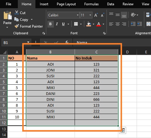 Cara Mencari dan Menemukan Data Ganda di Microsoft Excel
