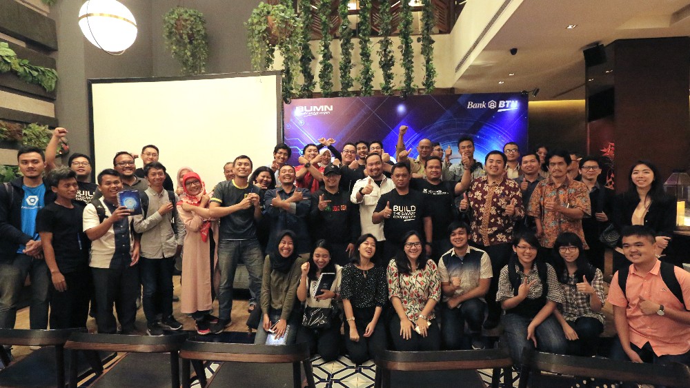Para pengembang dan panelis di acara meetup BTN Mortgtech / DailySocial