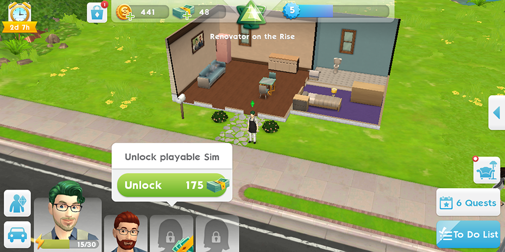 desain rumah the sims mobile