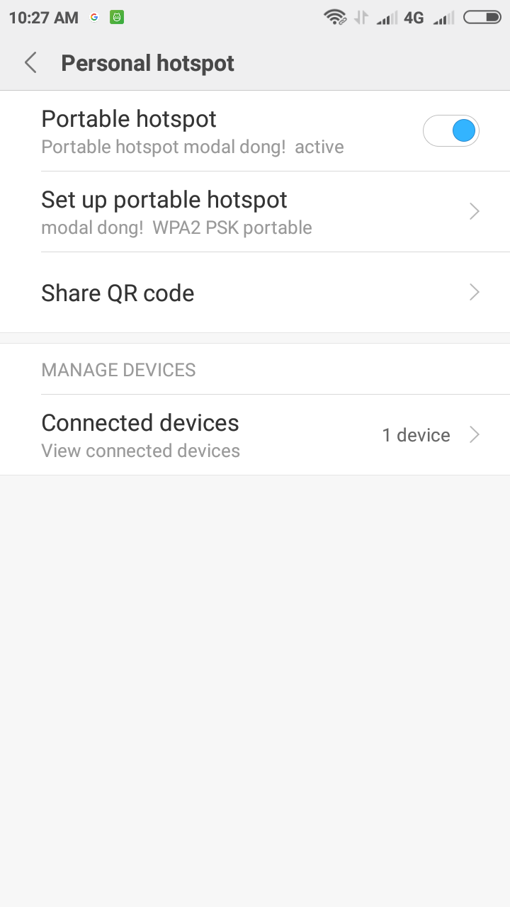 Cara Memblokir dan Membatasi Jumlah Perangkat yang Terhubung ke Hostpot di Xiaomi Redmi 5A