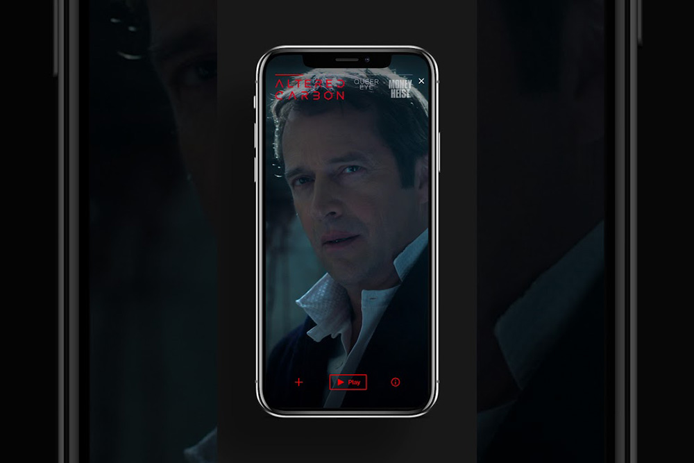 Tampilan video preview pada aplikasi smartphone Netflix / Netflix for SEO