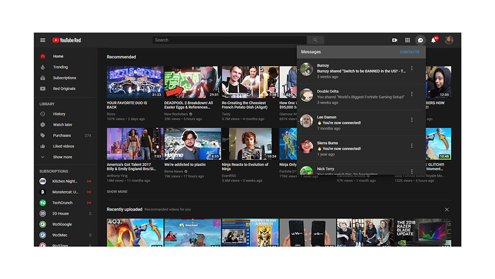 Tampilan fitur chatting pada versi web YouTube / 9to5Google