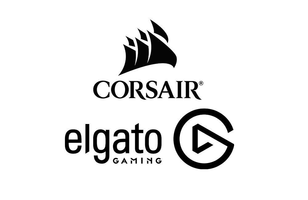 Logo Corsair dan Elgato Gaming.