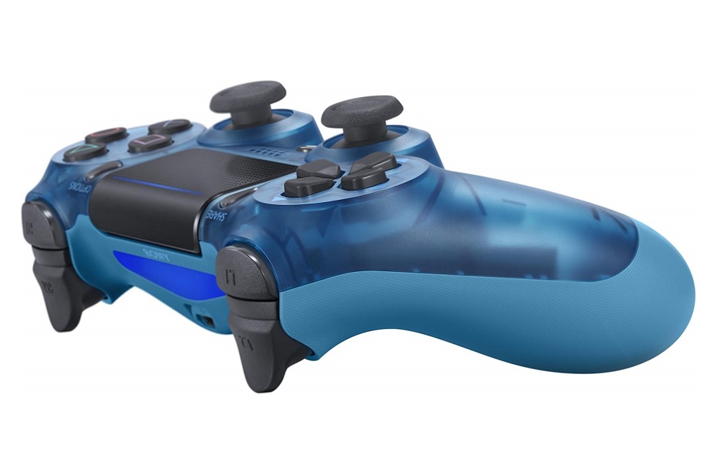 DualShock 4 crystal blue.