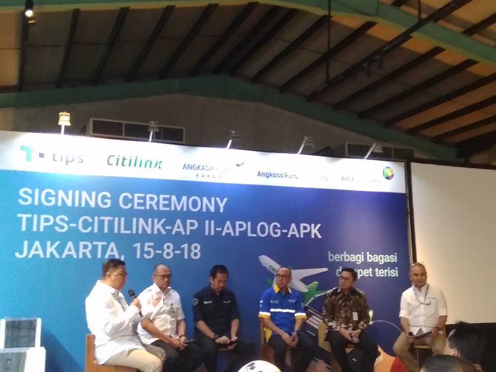 Acara peresmian kerja sama strategis TIPS, Citilink dan Angkasa Pura
