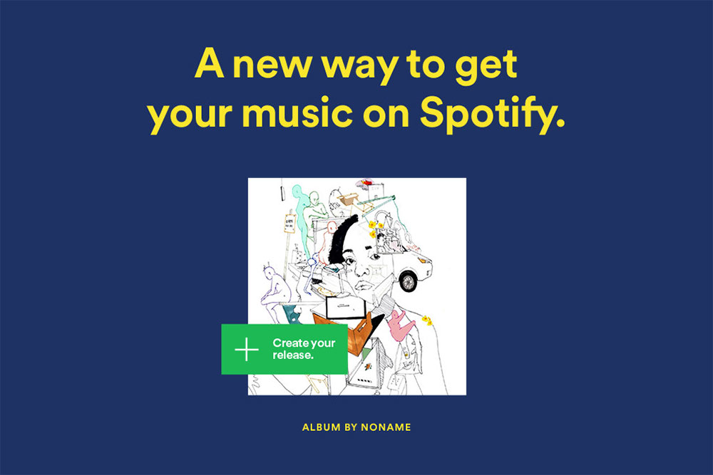 Ilustrasi fitur Direct Upload yang ditawarkan Spotify / Spotify