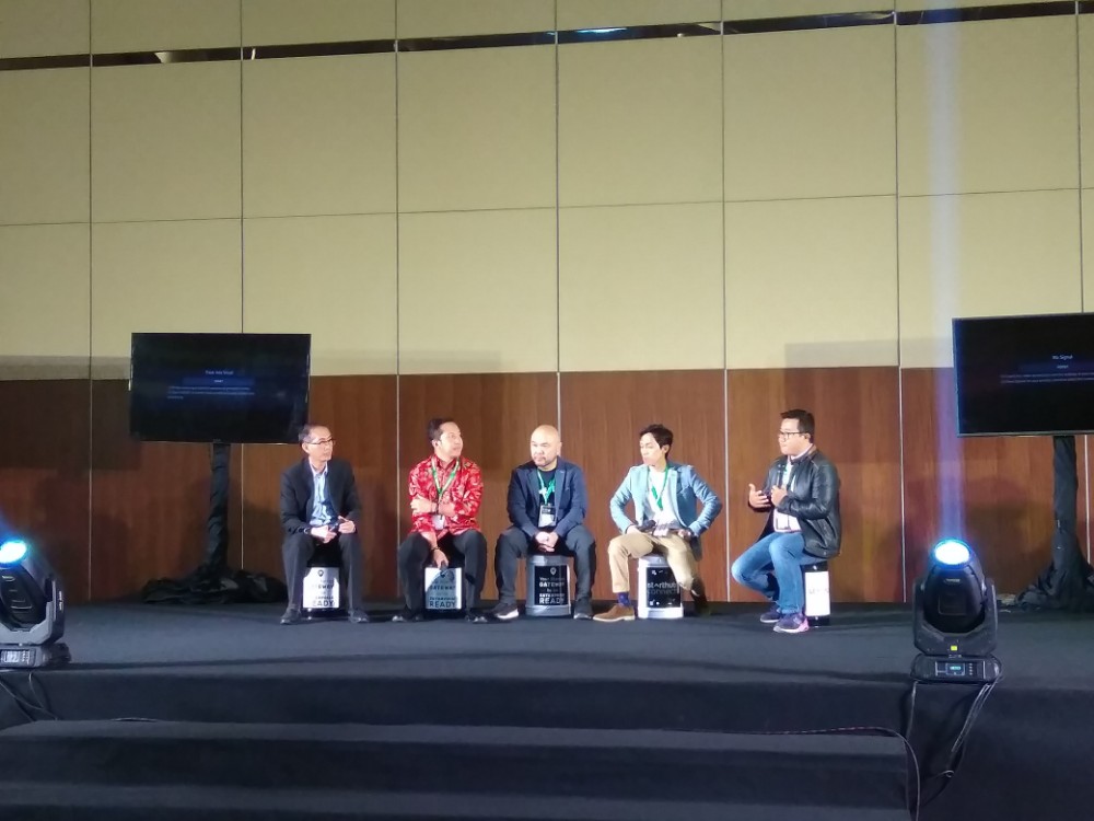 Panelis sesi diskusi di acara Starthub Connect 2018 / DailySocial