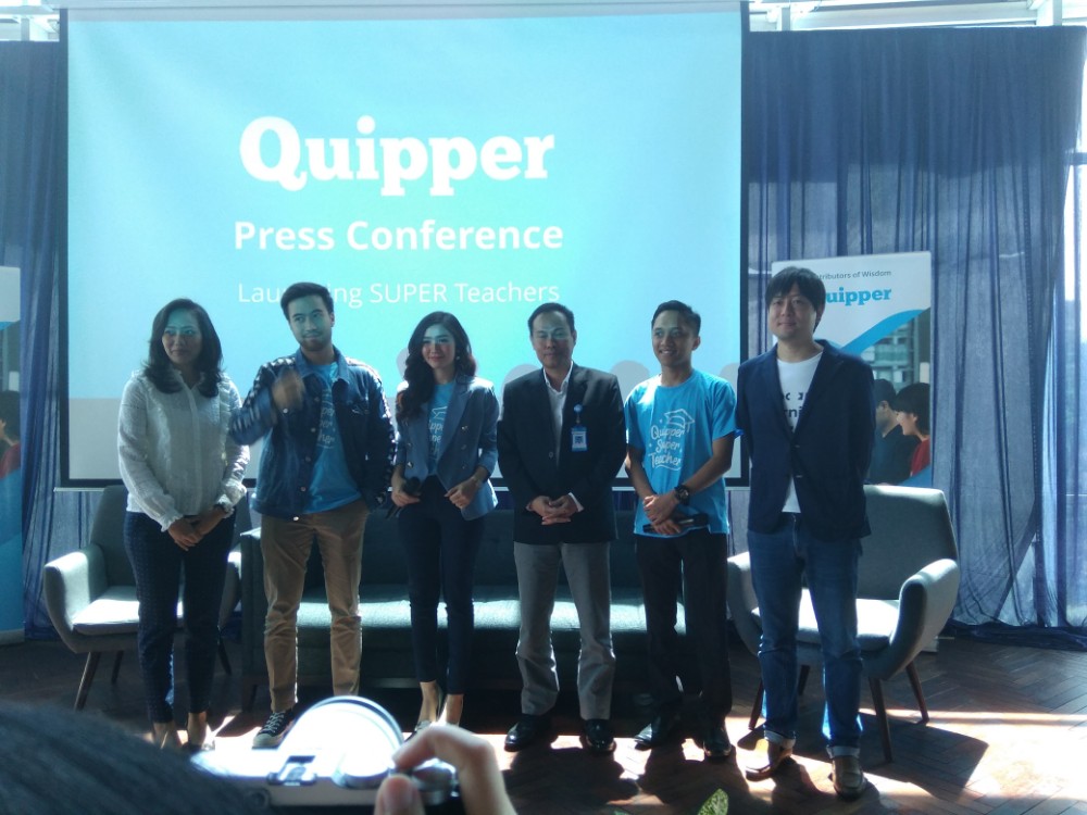 Country Manager Quipper Indonesia Takuya Homma saat peluncuran Super Teacher / DailySocial