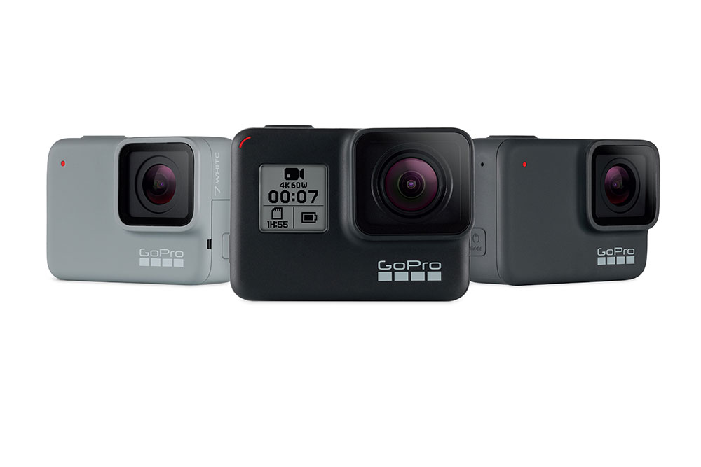 Lineup action cam GoPro Hero 7 / GoPro