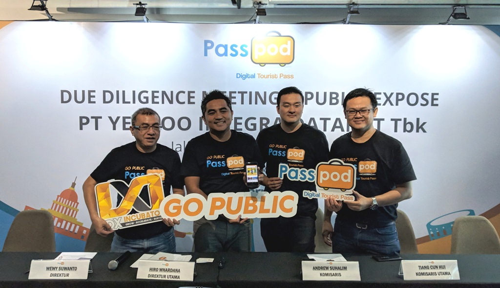 Jajaran direksi Passpod saat paparan publik sebelum IPO / DailySocial
