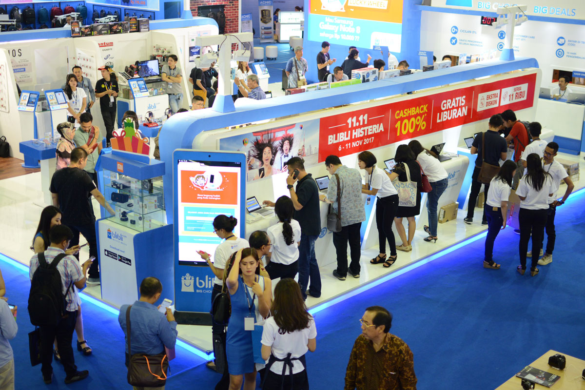 Salah satu sudut pameran di Indocomtech tahun sebelumnya / Indocomtech