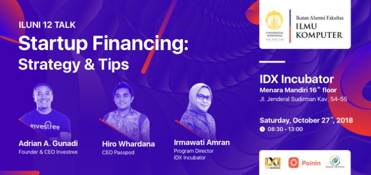 “Iluni12 Talk” Bahas Skema Pendanaan untuk Startup