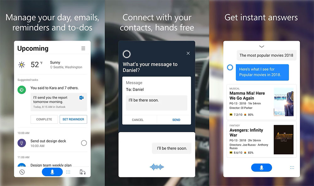 Cortana 3.0 / Google Play