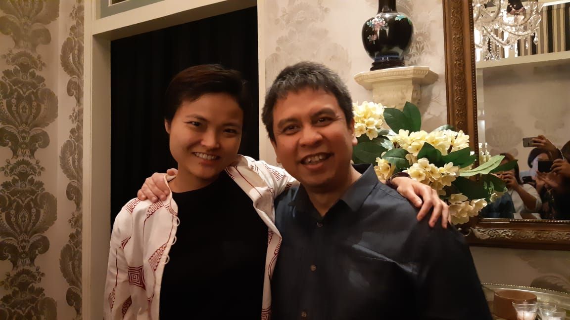 Co-founder Grab, Tan Hooi Ling bersama Managing Director Grab Indonesia, Ridzki Kramadibrata / DailySocial