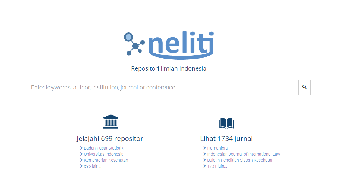 Neliti Mungkinkan Institusi Pendidikan Buat Repositori Online Secara ...