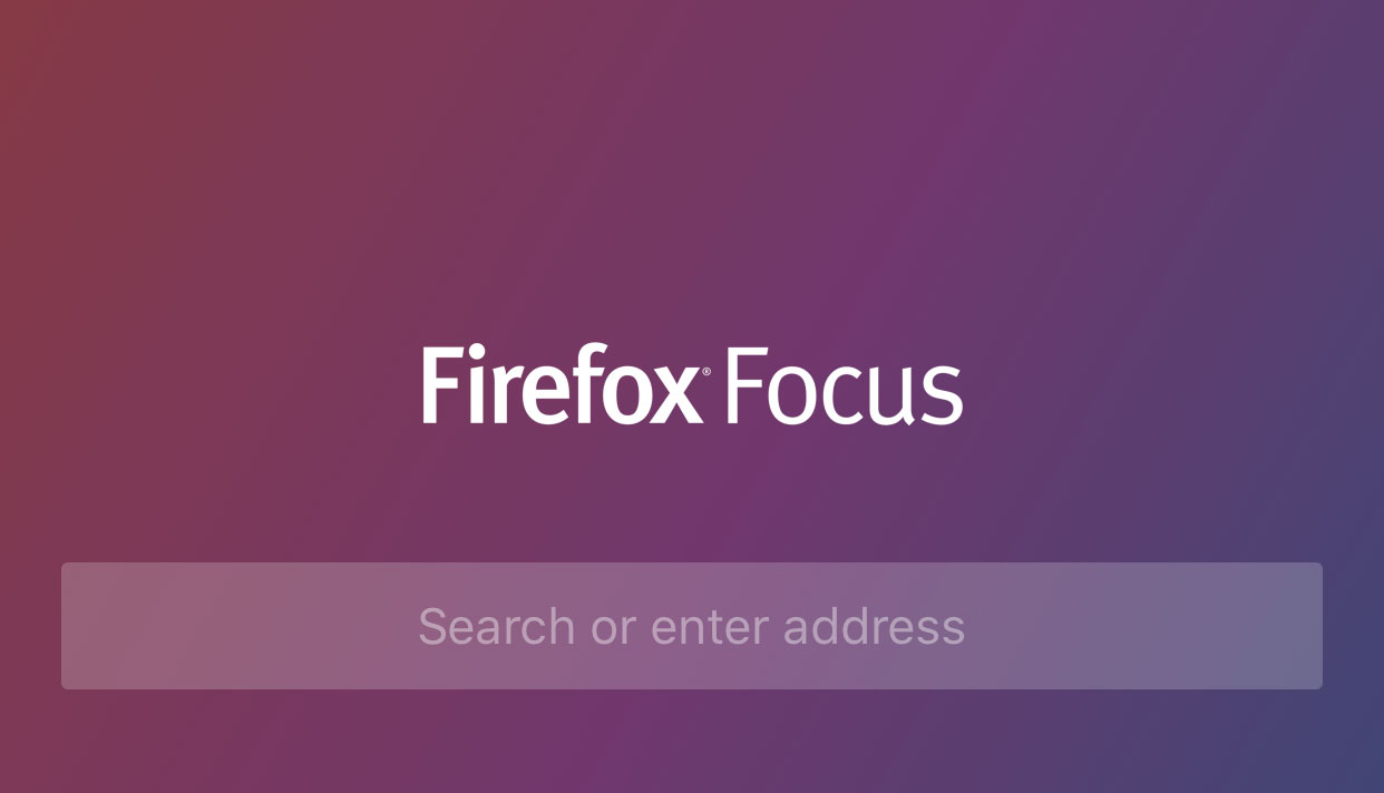 Ilustrasi Interface Firefox Focus for SEO